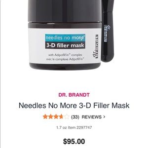 Dr Brandt Needles No More 3D Filler Mask *NEW*